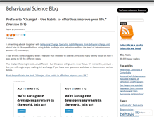Tablet Screenshot of behaviouralscience.net